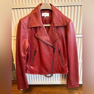 Sadie Leather Biker Jacket from Reiss